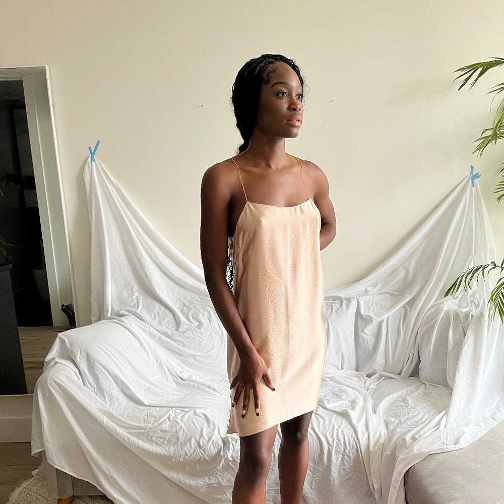 Light Pink Silk Cami Dress